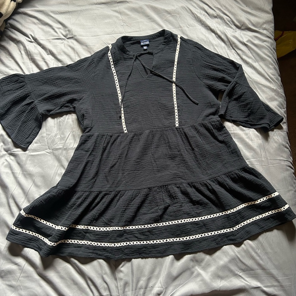 Scoop tiered gauze material summer dress size XL 16-18 new w/tags